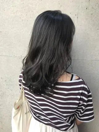 セミロング カラー ヘアアレンジ Satsuki ✂︎♡のヘアスタイル