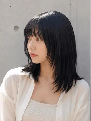 ミディアム 似合わせ×ケア 質感🫧シオンのヘアスタイル