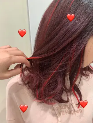 ミディアム カラー 新宿駅近♡個室 ♡関口三都季🌜のヘアスタイル