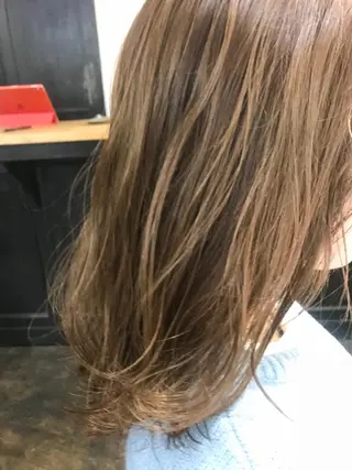 ミディアム 初めてでも失敗しない 透明感カラー Miiのヘアスタイル