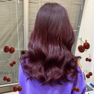 セミロング カラー 色落ちまで可愛い🧚 心斎橋hikaruのヘアスタイル