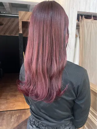 ロング カラー 初めてでも失敗しない 透明感カラー　Miiのヘアスタイル