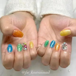 ネイル 🪞ヤギフウカ🪞 渋谷ネイルのネイルデザイン