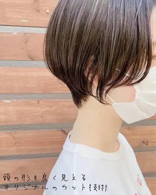 ショート カラー 大人女性ショート専門 tomodaのヘアスタイル