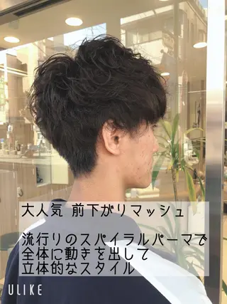 ショート パーマ ヘアアレンジ メンズ メンズパーマ特化/ メッシュ/薫/店長のヘアスタイル