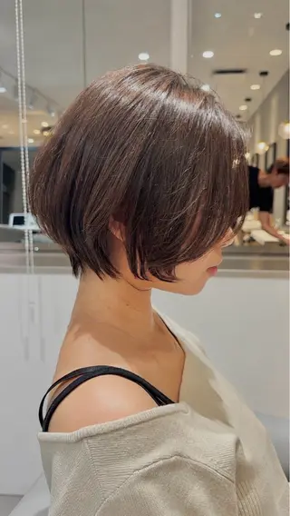 ショート カラー 🌟透明感カラー× 小顔カット いっせいのヘアスタイル