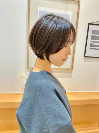 ショート 透明感カラー🎀♡ リナのヘアスタイル