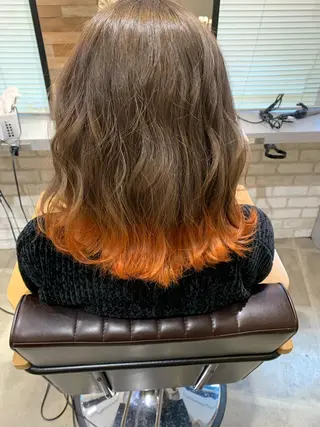 ミディアム カラー 江畑 匠 新宿三丁目 徒歩30秒⭐️のヘアスタイル