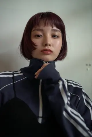 ミディアム STYEL kuyukoのヘアスタイル