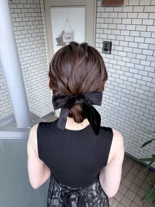 ヘアアレンジ 参列♡デートゆるふわ ヘアメイク🎀みゆうのヘアスタイル