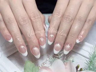 ネイル エツメ💅 長さ出し🎀デザインのネイルデザイン