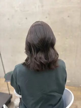 ミディアム 透明感カラー/赤み消 しカラー/もものヘアスタイル