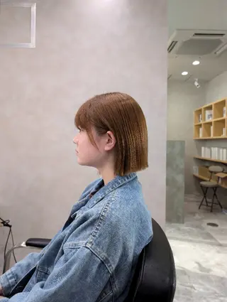 ショート カラー 髪質改善/ 上村旺武のヘアスタイル