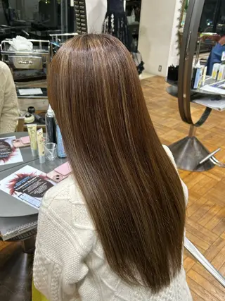ロング ツヤ髪💫髪質改善 透明感カラー仁平創太のヘアスタイル