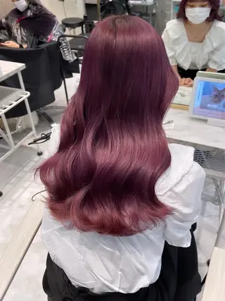 ロング カラー パーマ ヘアアレンジ メンズ キッズ ネイル マツエク・マツパ アイブロウ レイヤー/ダブル カラー/YURINAのヘアスタイル