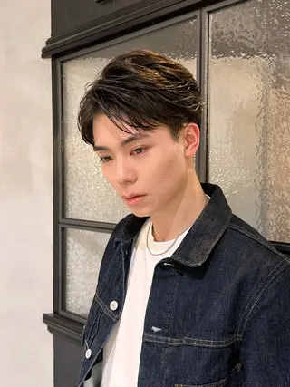 ショート パーマ 池袋センターパート No.1 裕大のヘアスタイル
