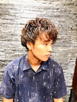 ミディアム メンズ 代表 武田晃英のヘアスタイル
