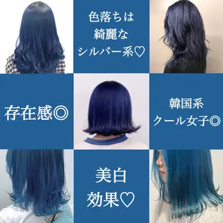 ミディアム カラー ヘアアレンジ 🪞official THREE 横浜🎀のヘアスタイル