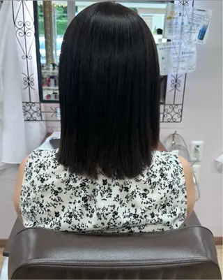 ミディアム saya kaのヘアスタイル