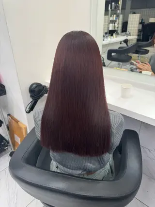 ロング カラー パーマ ヘアアレンジ メンズ キッズ 韓国系🇰🇷🩶 艶暗髪/MEIのヘアスタイル