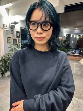 ミディアム イシマル ナオヤのヘアスタイル