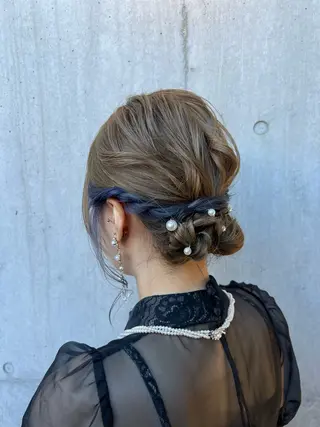 ミディアム 土田かほ/本日🈳 ヘアセットのヘアスタイル