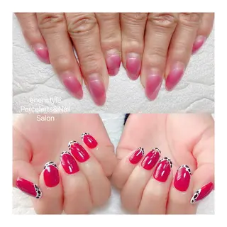 ミディアム ネイル 🐾enen style 🐾のネイルデザイン