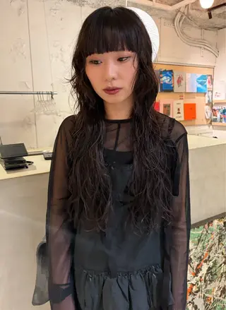 ロング パーマ 村上雅人 ナチュラルモードのヘアスタイル