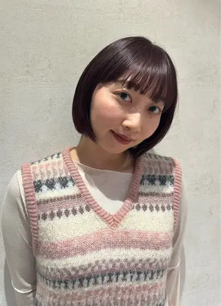 ショート カラー Sora/レイヤー/ ブリーチなしWカラーのヘアスタイル