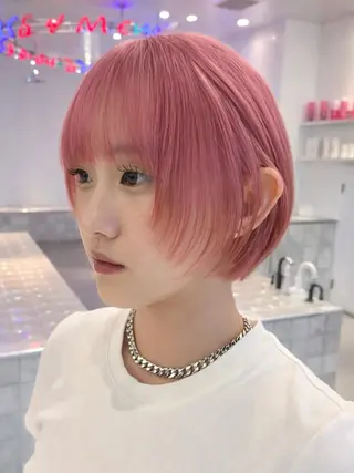 ミディアム カラー ヘアアレンジ レイヤー×ベージュ ×暖色🩷AINAのヘアスタイル