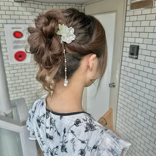 ロング ヘアアレンジ 🎀韓国ヘアメイク /参列ヘア/neneのその他イメージ