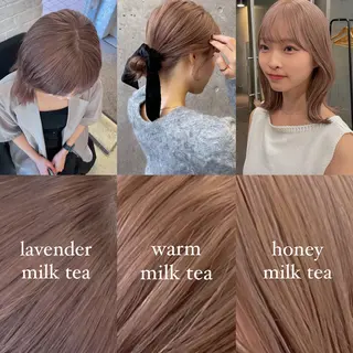 ミディアム カラー ヘアアレンジ 橋口 穂乃花のヘアスタイル