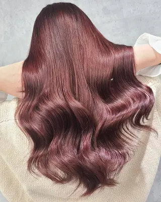 ロング チビ編み込みエクステ シールエクステのヘアスタイル
