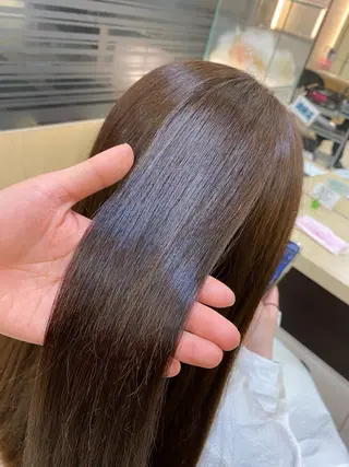 セミロング カラー 田谷 夏生のヘアスタイル