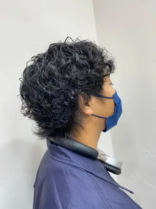 パーマ メンズ 🌴パーマオタク🌴 長谷川　諒佑🌈のヘアスタイル