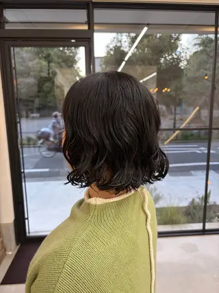 ミディアム パーマ ‎🤍透明感カラー 【仙川】セリナ‎🤍のヘアスタイル