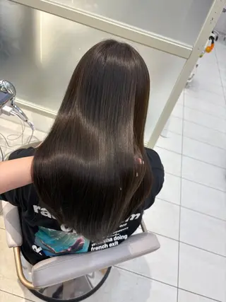 セミロング カラー パーマ Hina🫧透明感 /上品/モテ🫧のヘアスタイル