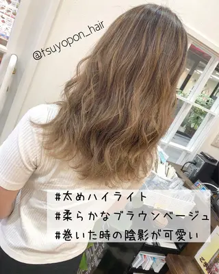 セミロング カラー 横浜ブリーチムラ直し ハイトーン/ブリーチのヘアスタイル
