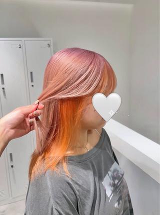 ミディアム カラー ヘアアレンジ 梅木李奈🍒府中/ レイヤー透明感カラーのヘアスタイル