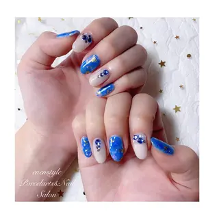 ミディアム ネイル 🐾enen style 🐾のネイルデザイン