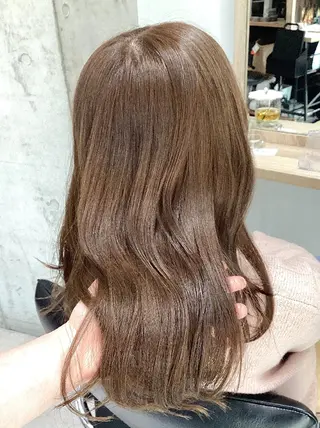 セミロング カラー ヘアアレンジ/柔らか 艶カラー/AKARIのヘアスタイル