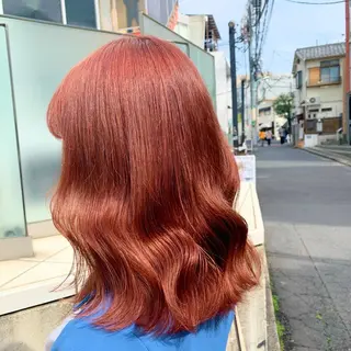 ミディアム カラー 赤みゼロ/透明感 カラー🌿KANTAのヘアスタイル