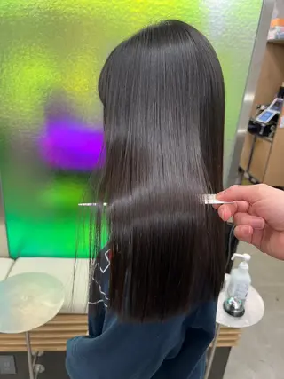 セミロング カラー パーマ ヘアアレンジ 【ヘアケア特化型】 newi天王寺のヘアスタイル