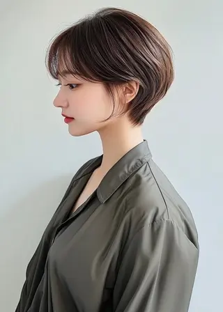 ショート 美髪×縮毛矯正 水上真由美😘のヘアスタイル