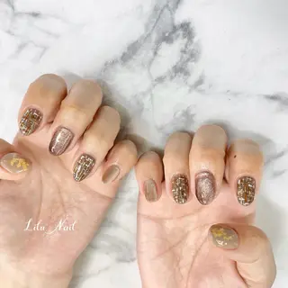 ネイル モチの良さ◉ フィルインネイル♡のネイルデザイン