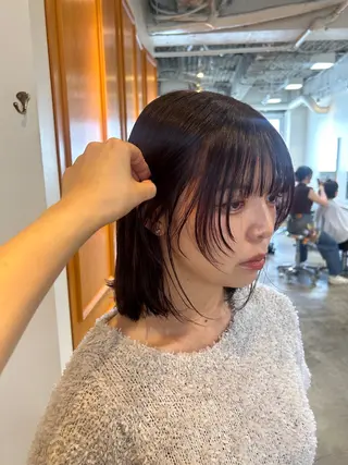 ミディアム カラー ナチュラル大人っぽい スタイル MAORIのヘアスタイル