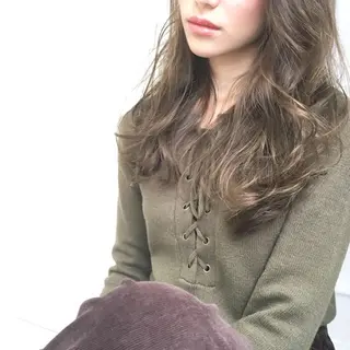 ロング カラー パーマ ヘアアレンジ ◆感動口コミ/最小顔 理論カット◆森口 峻のヘアスタイル