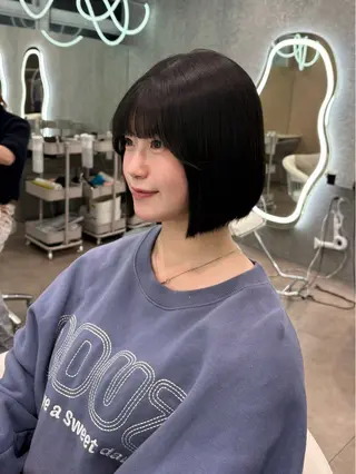 ミディアム カラー ヘアアレンジ 大宮縮毛矯正🩵 レイヤー 佐藤和のヘアスタイル
