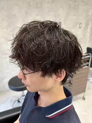 パーマ メンズ 🔥ツイスパ/ フェザー🔥真裟斗のヘアスタイル