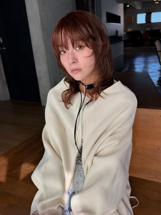 セミロング 🍒透明感×艶カラー 🍒こなんのヘアスタイル